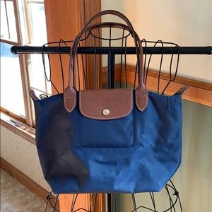 Longchamp Le Pliage Small Navy Bag